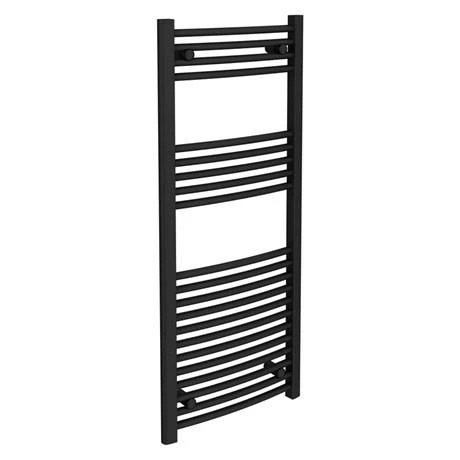 Toreno Black Curved W500 x H1200mm Heated Towel Rail Toreno Black Curved W500 X H1200mm Heated Towel Rail -Toreno Shop 512 BC NEW D1 460
