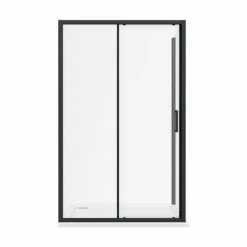 Toreno Matt Black 1000 X 900mm Sliding Door Shower Enclosure + Pearlstone Tray -Toreno Shop BLK109SDE d3 460