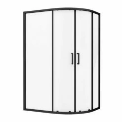 Toreno Matt Black 1200 X 900mm Offset Quadrant Shower Enclosure 3 Toreno Matt Black 1200 X 900mm Offset Quadrant Shower Enclosure -Toreno Shop BLK129Q2D d4 460