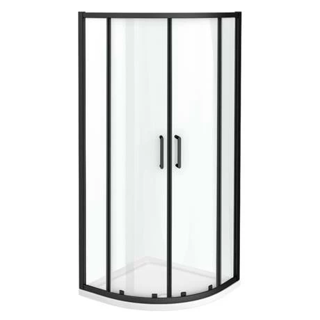 Toreno Matt Black 800 X 800mm Quadrant Shower Enclosure - Image 3