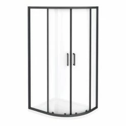 Toreno Matt Black 900 X 760mm Offset Quadrant Shower Enclosure 2 Toreno Matt Black 900 X 760mm Offset Quadrant Shower Enclosure -Toreno Shop BLK976Q2D d4 460