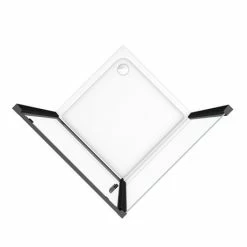 Toreno Matt Black 900 X 900mm Pivot Door Shower Enclosure + Pearlstone Tray 5 Toreno Matt Black 900 X 900mm Pivot Door Shower Enclosure + Pearlstone Tray -Toreno Shop BLK9PDE d4 460