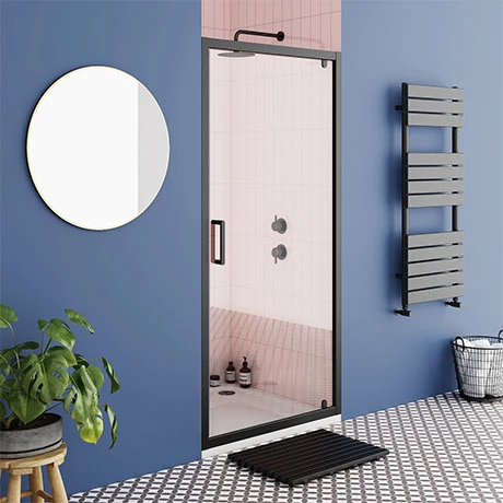 Toreno Matt Black 900 x 1850 Pivot Shower Door Toreno Matt Black 900 X 1850 Pivot Shower Door -Toreno Shop BLK9PVD np