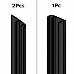 Toreno Matt Black Shower Door + Side Panel Enclosure Concealed Screw Cover Profiles 2 Toreno Matt Black Shower Door + Side Panel Enclosure Concealed Screw Cover Profiles -Toreno Shop BLKWPSE d3 460