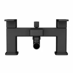 Toreno Modern Black Chrome Bath Shower Mixer Tap Incl. Overhead Rainfall Shower Head 2 Toreno Modern Black Chrome Bath Shower Mixer Tap Incl. Overhead Rainfall Shower Head -Toreno Shop BPT7131SH d2 460