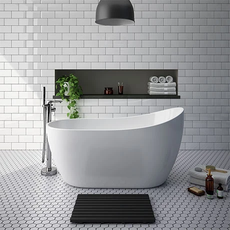 Toreno 1370 Small Modern Slipper Free Standing Bath Toreno 1370 Small Modern Slipper Free Standing Bath -Toreno Shop GD8225 137 product1