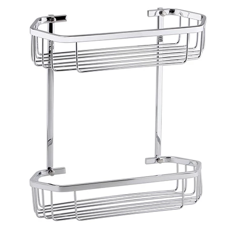 Toreno Modern 2 Tier Hexagonal Fixed Wire Basket Toreno Modern 2 Tier Hexagonal Fixed Wire Basket -Toreno Shop HEX2TCRN p