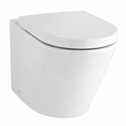 Toreno Cloakroom Suite Inc. Modern Toilet (White Gloss) -Toreno Shop MCSGW n d2 460