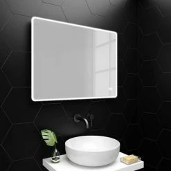 Toreno 800 X 600mm Landscape LED Illuminated Bluetooth Mirror Inc. Touch Sensor -Toreno Shop MIR012 detail2 460