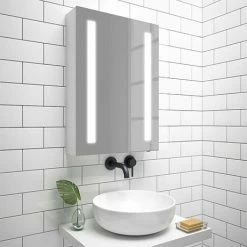 Toreno 500x700mm LED Illuminated Mirror Cabinet Inc. Anti-Fog & Motion Sensor - MIR013
