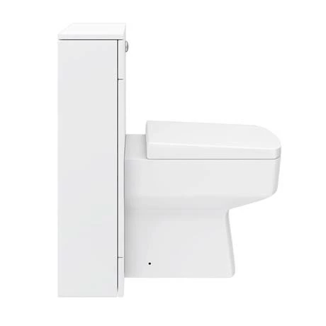 Toreno 500mm BTW Toilet Unit inc. Cistern + Square Pan (Depth 200mm) Toreno 500mm BTW Toilet Unit Inc. Cistern + Square Pan (Depth 200mm) -Toreno Shop MODBTWSQ D3 460