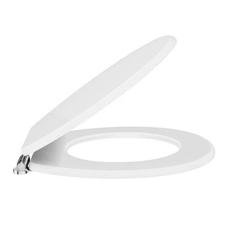 Toreno High Gloss White MDF Bottom Fixing Soft Close Toilet Seat with Chrome Hinges Toreno High Gloss White MDF Bottom Fixing Soft Close Toilet Seat With Chrome Hinges -Toreno Shop MSC020 detail1 460