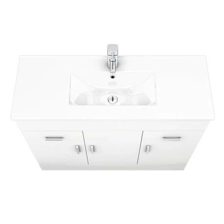 Toreno Vanity Sink With Cabinet - 1000mm Modern High Gloss White Toreno Vanity Sink With Cabinet - 1000mm Modern High Gloss White -Toreno Shop MV1000 n d3 460