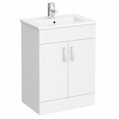 Toreno White 620mm Vanity Unit (Flat Packed)