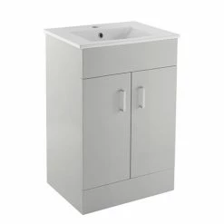 Toreno Light Grey 500mm Modern Vanity Unit