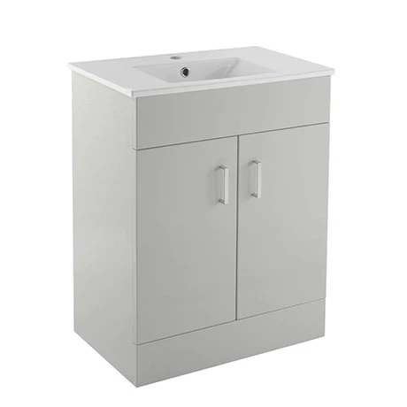 Toreno Light Grey 600mm Modern Vanity Unit Toreno Light Grey 600mm Modern Vanity Unit -Toreno Shop MVG600 prod