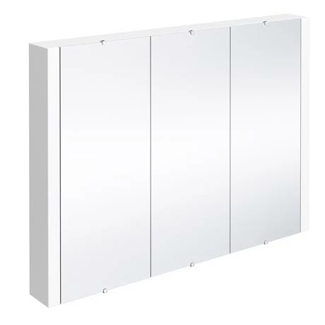 Toreno 3-Door Mirror Cabinet (Minimalist White - 900mm Wide) Toreno 3-Door Mirror Cabinet (Minimalist White - 900mm Wide) -Toreno Shop Modena 3 Door Mirror Cabinet Minimalist White 900mm Wide p