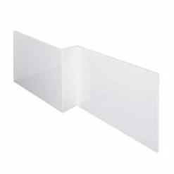 Toreno 1700 White Offset MDF Front Bath Panel - NMP135