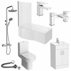 Toreno B-Shaped Complete Modern Bathroom Package