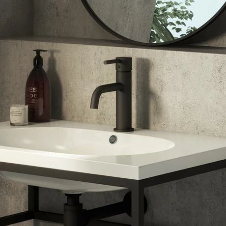 Toreno Matt Black Round Basin Mono Mixer Tap Toreno Matt Black Round Basin Mono Mixer Tap -Toreno Shop TMBBT d2 460