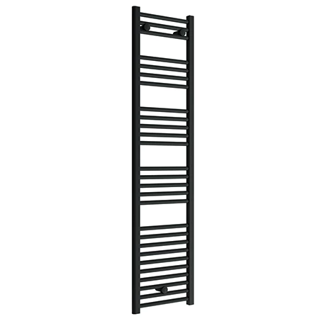 Toreno Black W400 x H1600mm Heated Towel Rail - Straight Toreno Black W400 X H1600mm Heated Towel Rail - Straight -Toreno Shop TRB416 p
