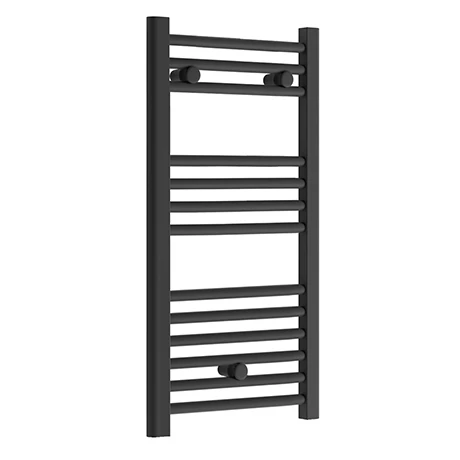 Toreno Black W400 x H800mm Heated Towel Rail - Straight Toreno Black W400 X H800mm Heated Towel Rail - Straight -Toreno Shop TRB480 prod