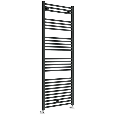 Toreno Black W600 x H1600mm Heated Towel Rail - Straight Toreno Black W600 X H1600mm Heated Towel Rail - Straight -Toreno Shop TRB616 p
