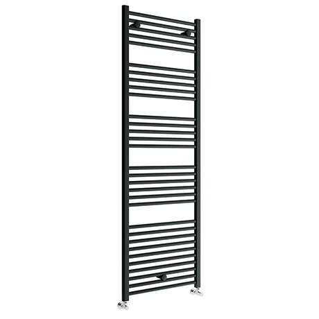 Toreno Black W600 x H1800mm Heated Towel Rail - Straight Toreno Black W600 X H1800mm Heated Towel Rail - Straight -Toreno Shop TRB618 p