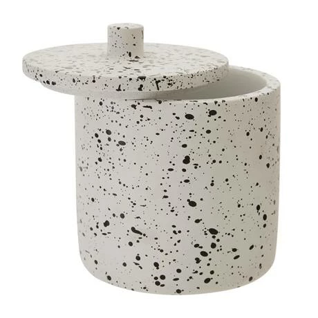 Toreno Turin Concrete Cotton Jar With Lid - Image 2