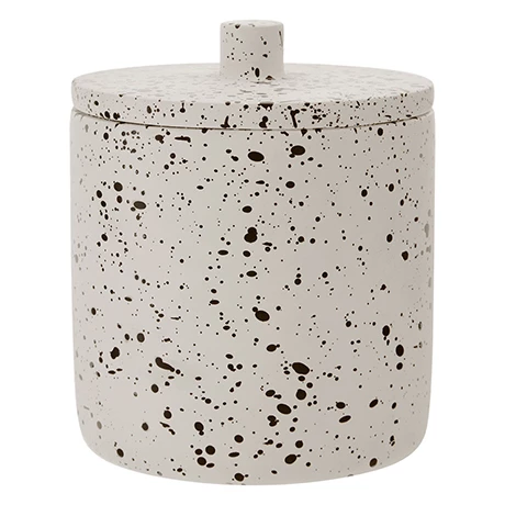 Toreno Turin Concrete Cotton Jar With Lid