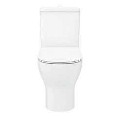 Toreno Round Rimless Close Coupled Toilet + Soft Close Seat -Toreno Shop TRRWC n d1 460