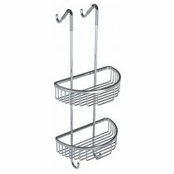 Toreno Chrome 2-Tier Hanging Shower Caddy