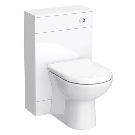 Toreno Gloss White Vanity Unit Suite + Single Ended Bath (3 Bath Size Options) - Image 4